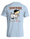 Delmarva Shorebirds Puppie Love Light Blue Tee