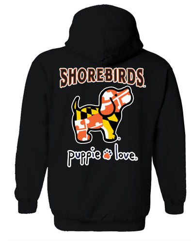 Delmarva Shorebirds Puppie Love Maryland Flag Hoodie