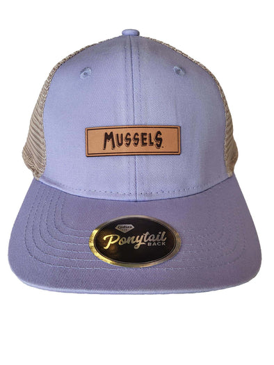 Mighty Mussels Ladies Lavender Ponytail Cap