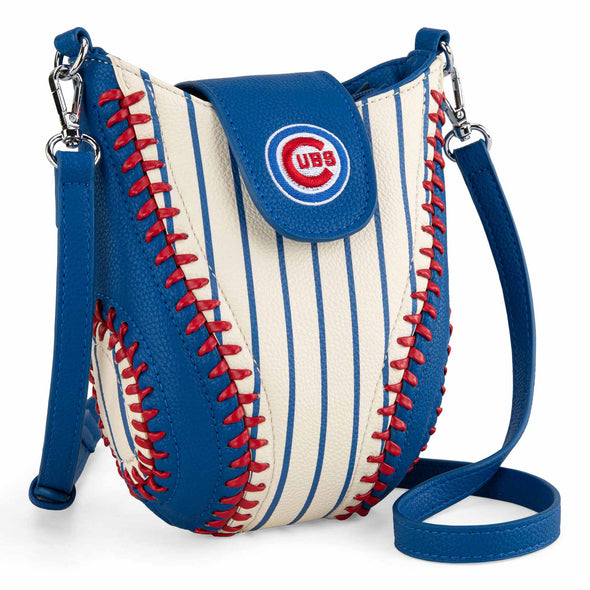 Chicago Cubs Montana West Faux Leather Baseball Stitch Cross Body Bag