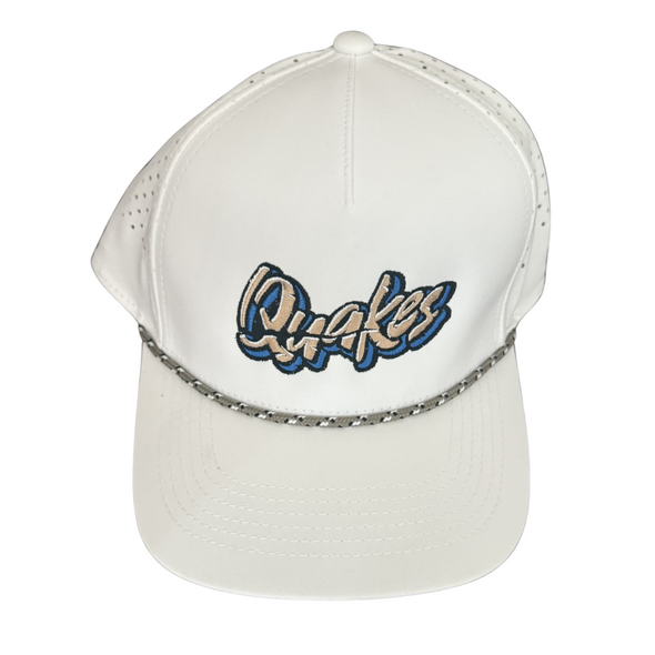 Quakes White Hat w/ Rope