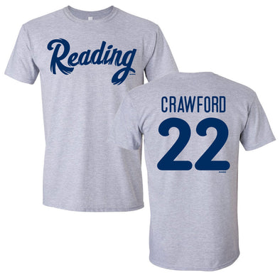 Justin Crawford Adult Gray Road Player Jersey Tee