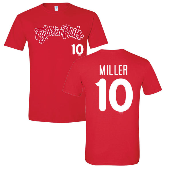 Aiden Miller Adult Red Home Player Jersey Tee