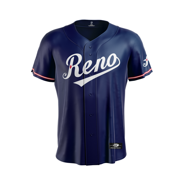 Reno Aces New Reno Navy Replica OT Sports Jersey