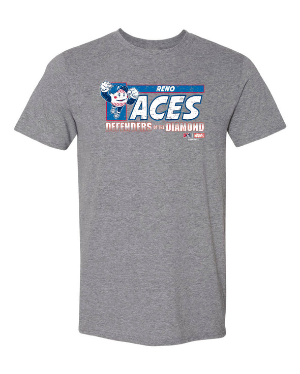 Reno Aces Youth Marvel Defenders of the Diamond Tee Shirt