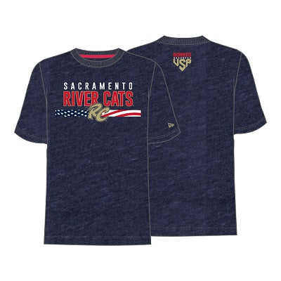 JULY 4TH RC SHORT SLEEVE T-SHIRT, SACRAMENTO RIVER CATS