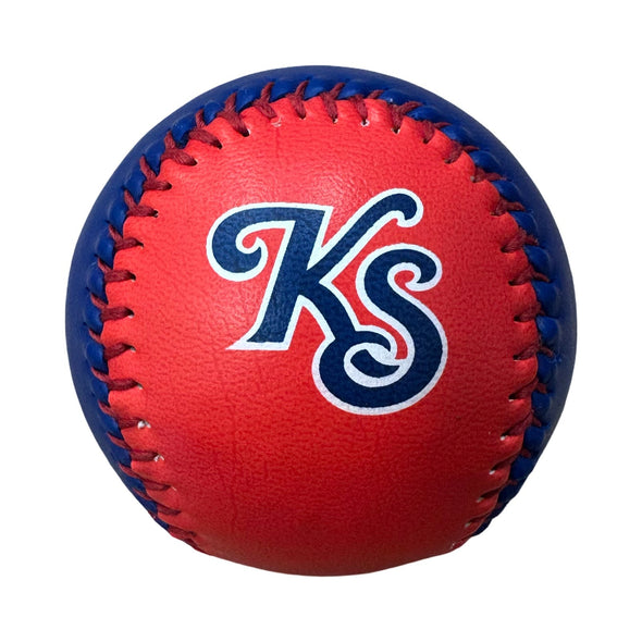 Red and Blue Panel Baseball