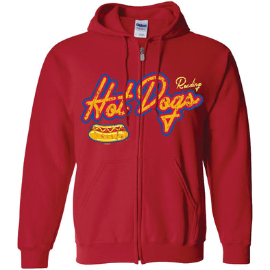 Bimmridder Adult Reading Hot dogs Full Zip Hoodie