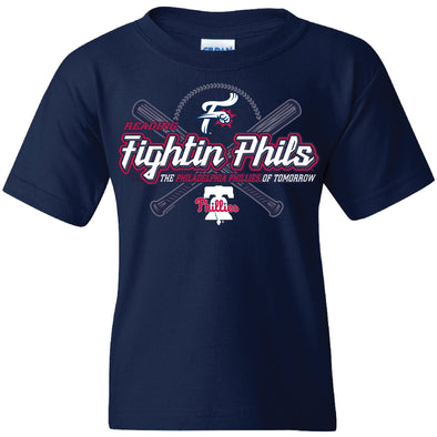 Bimmridder Youth Navy Reading Fightin Phils T-Shirt - Repel