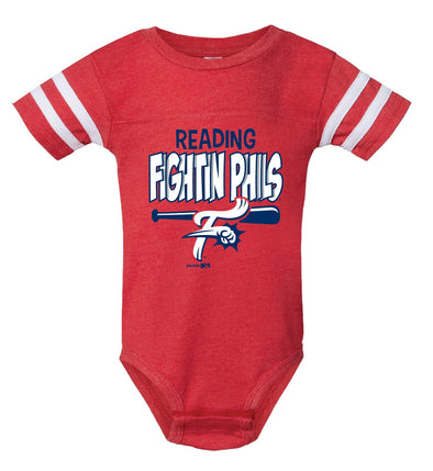Bimmridder Vintage Red Infant Sporty Bodysuit