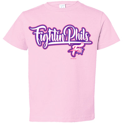 Bimmridder Pink Toddler Cursive Script F-Fist T-Shirt