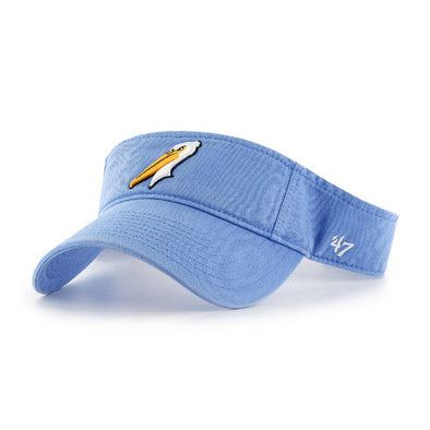 MYRTLE BEACH PELICANS 47 BRAND PERIWINKLE BLUE ALT VISOR