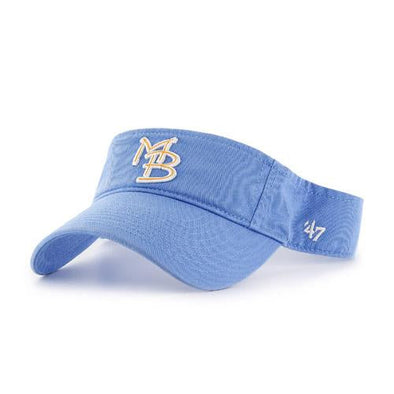 Myrtle Beach Pelicans 47 BRAND PERIWINKLE BLUE GAME LOGO VISOR