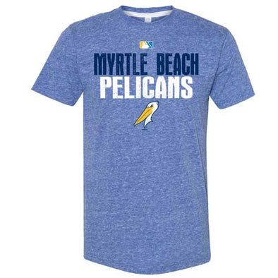 MYRTLE BEACH PELICANS BIMM RIDDER ROYAL MELANGE VEXED TEE