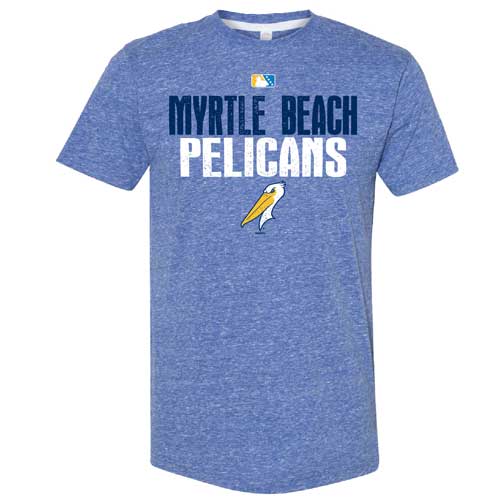 Myrtle Beach Pelicans Bimm Ridder Royal Melange Vexed Tee