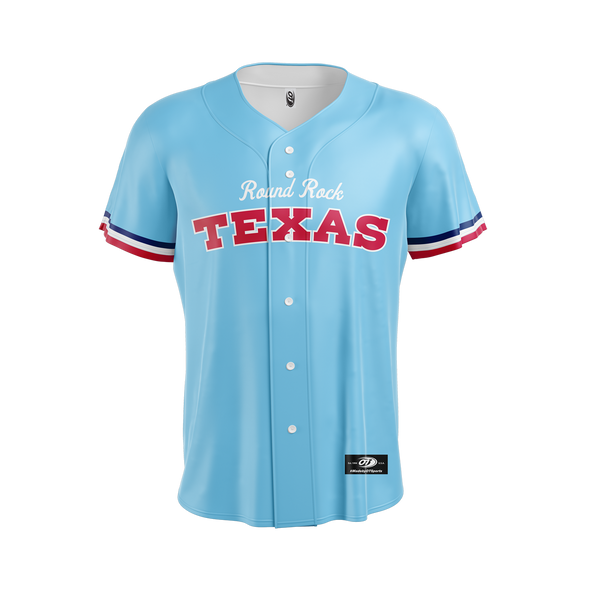 Round Rock Express Customized Sim-Stitch Fauxback Jersey