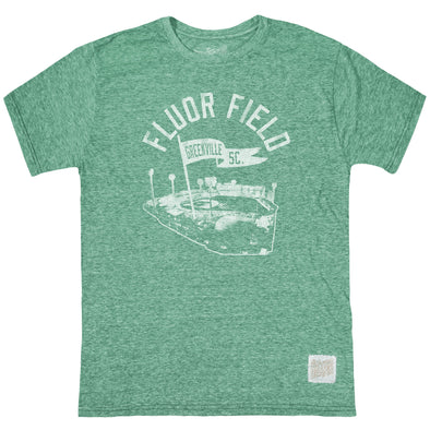 Greenville Drive Retro Brand Light Green Fluor Field Tee