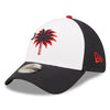 MYRTLE BEACH PELICANS NEW ERA 39THIRTY PALMETTO STATE RED WHITE AND BLUE CAP