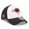MYRTLE BEACH PELICANS NEW ERA 39THIRTY PALMETTO STATE RED WHITE AND BLUE CAP