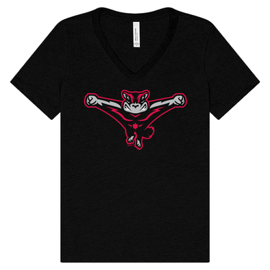 Richmond Flying Squirrels Women's V-Neck Home Cap Tee