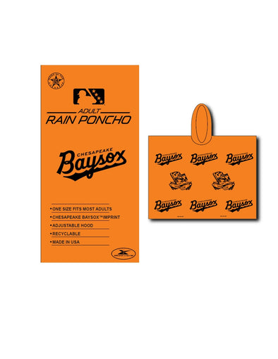 Chesapeake Baysox Rain Ponchos