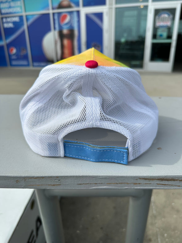 Pensacola Blue Wahoos Rainbow Mesh Cap