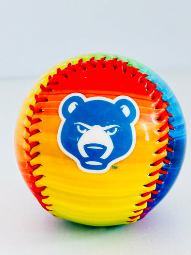 South Bend Cubs Logo Ball Rainbow