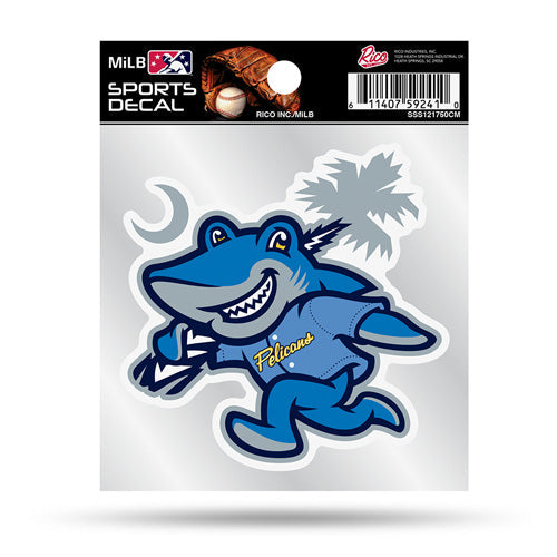 Myrtle Beach Pelicans Rice Industries Rally Shark-Mascot Decal