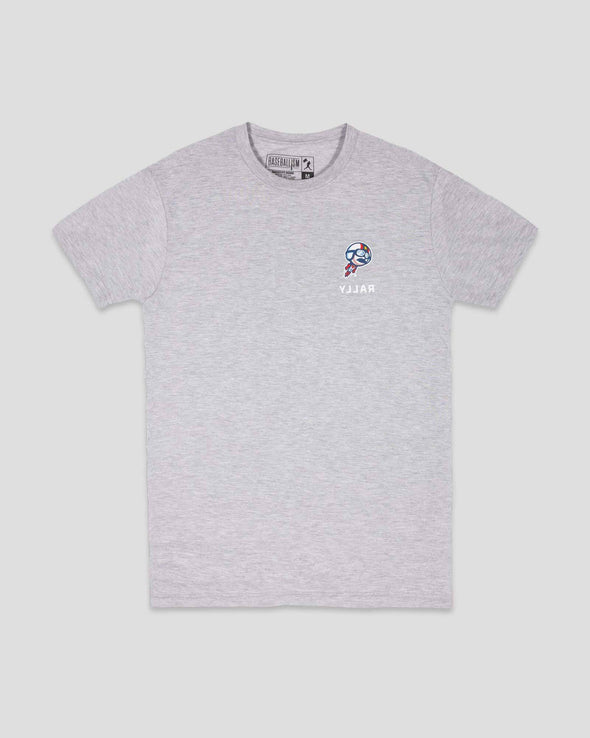 Adult Grey Baseballism Rally Tee