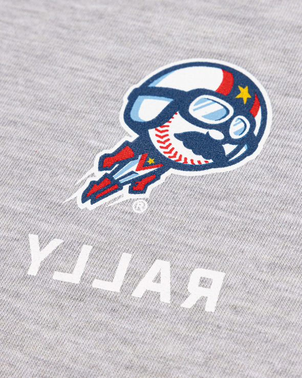 Adult Grey Baseballism Rally Tee