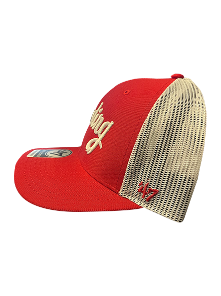 '47 Trucker Red Feathered Reading 'R' Hat