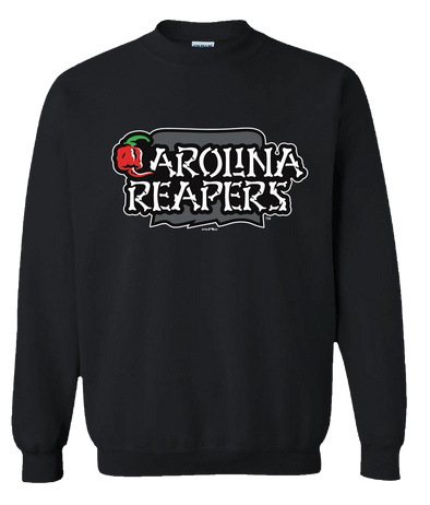 Carolina Reapers - Black Wordmark Crewneck