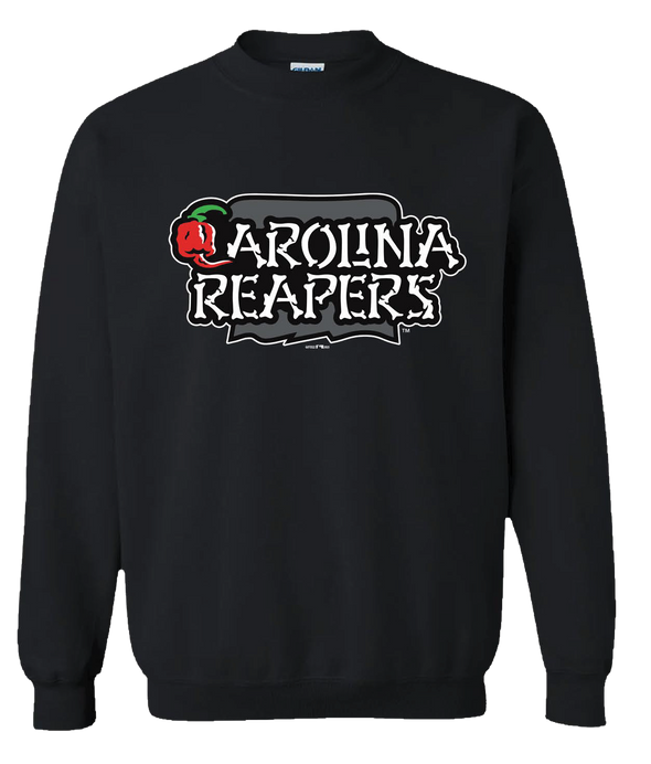 Carolina Reapers - Black Wordmark Crewneck