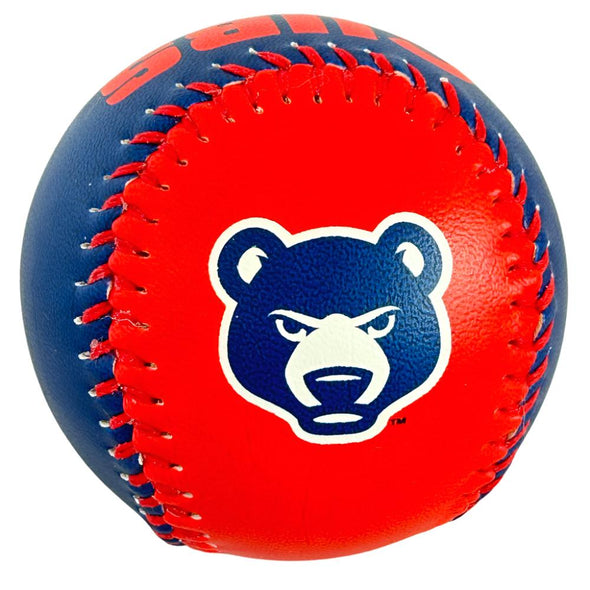 South Bend Cubs Logo Ball Red, White, Blue, and Flag Print