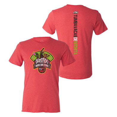 Wichita Wind Surge Adult Tumba Vacas Red Copa Razorback Tee