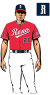 Reno Aces Men's Sunday Biggest Little City Red Home Replica Wilson Jersey