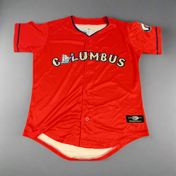 Columbus Clippers OT Sports Youth Alt Red Jersey