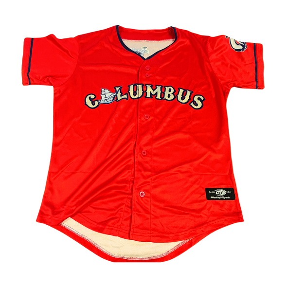 Columbus Clippers OT Sports Alt Red Jersey