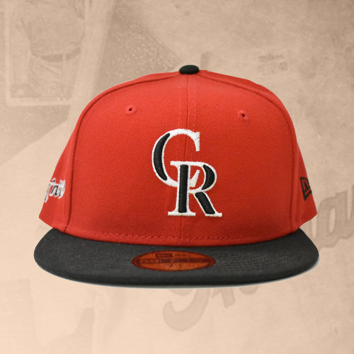 Spokane Indians New Era 59FIFTY Fitted Red w/Black Rockies CoBrand Cap