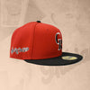 Spokane Indians New Era 59FIFTY Fitted Red w/Black Rockies CoBrand Cap