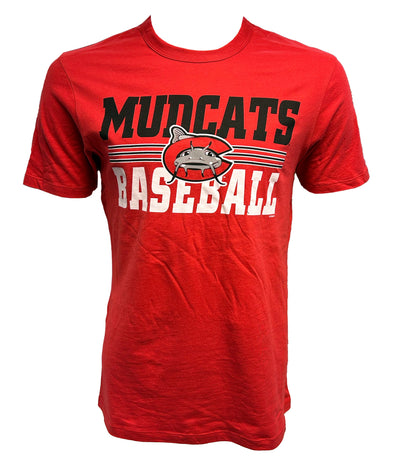 Carolina Mudcats Racer Red Run Thru Franklin Tee