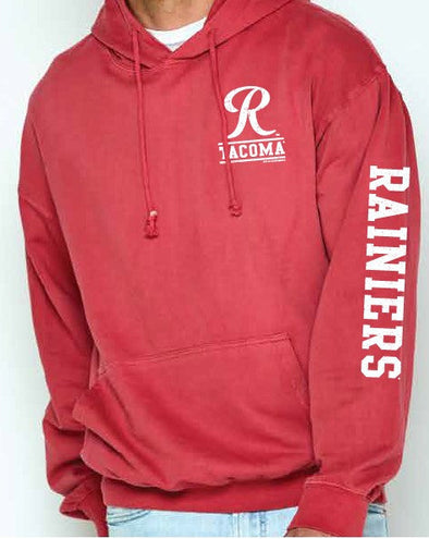 Tacoma Rainiers Soft As A Grape Red Soft Washed Hood