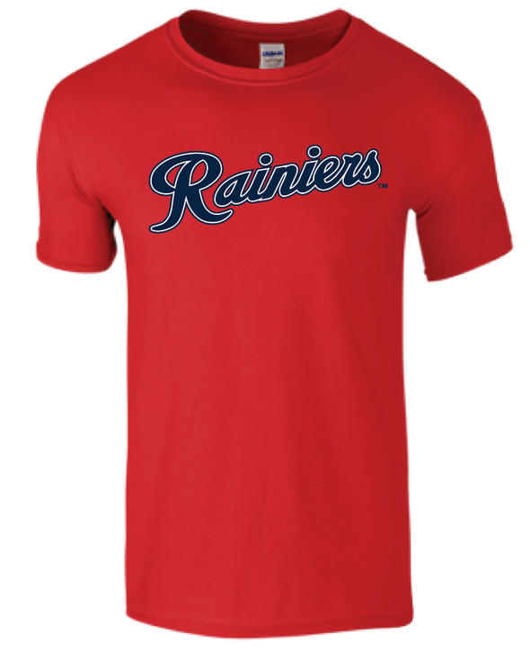 Tacoma Rainiers Red Script Tee