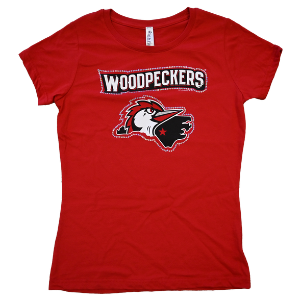 Fayetteville Woodpeckers Women's Gauze Scoop Neck T-Shirt