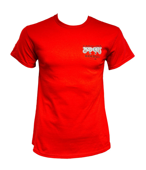 Carolina Mudcats Adult Red C Logo Tee