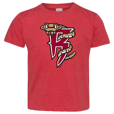 Timber Rattlers Bimm Ridder Toddler Vintage Red R Logo Tee