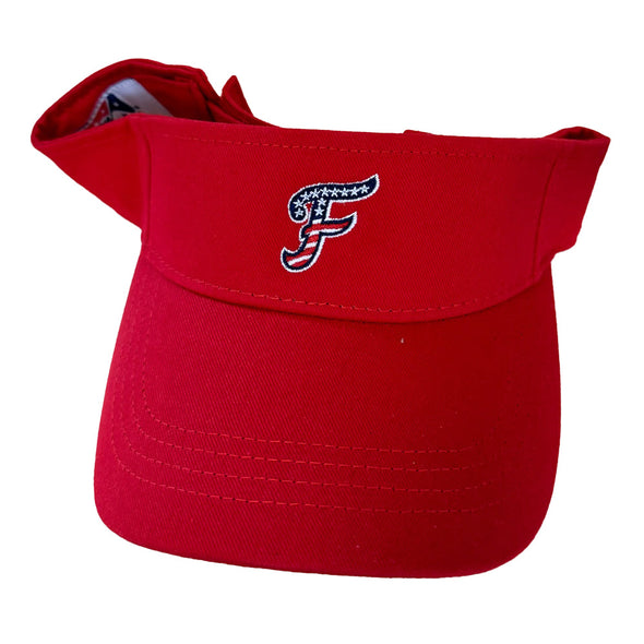 FredNats Red F Visor