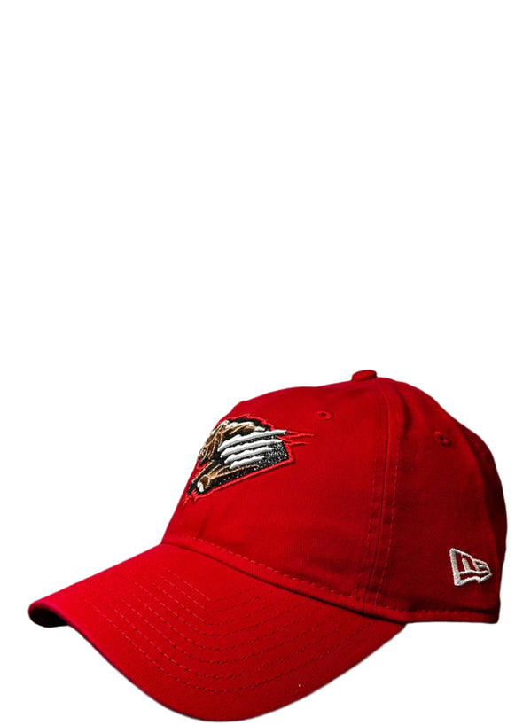 Women's Red Glitter Primary Logo Adj