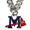 Mississippi Braves Fan Chain Necklace