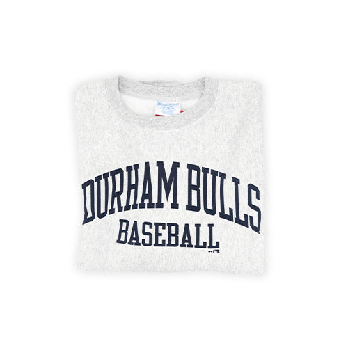 Durham Bulls Champion Gray Reverse Weave Crew